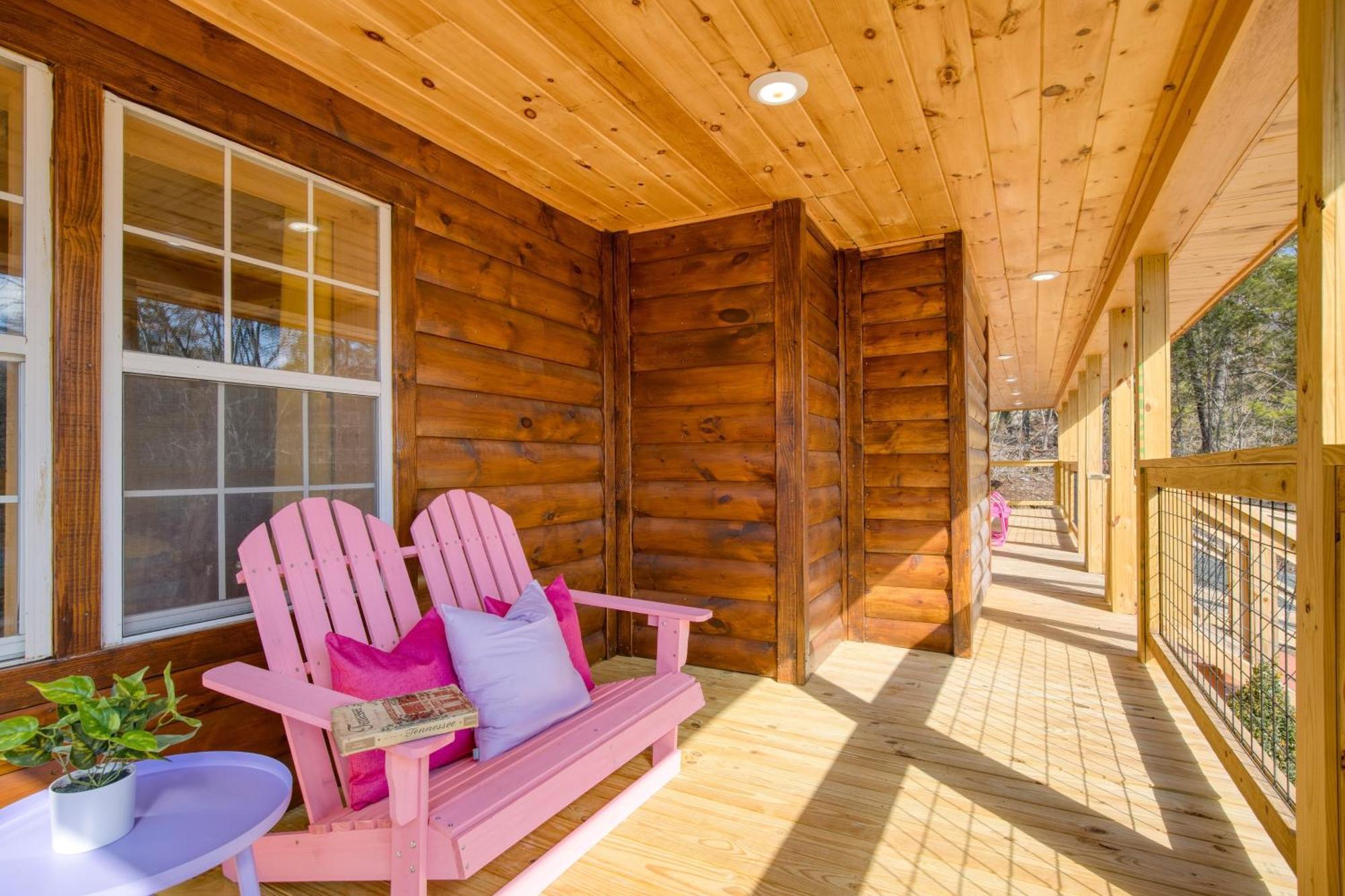 Pink Pines Avantstay Luxury Aesthetic Dream Home Indoor Pool Hot Tub Pigeon Forge Exterior foto